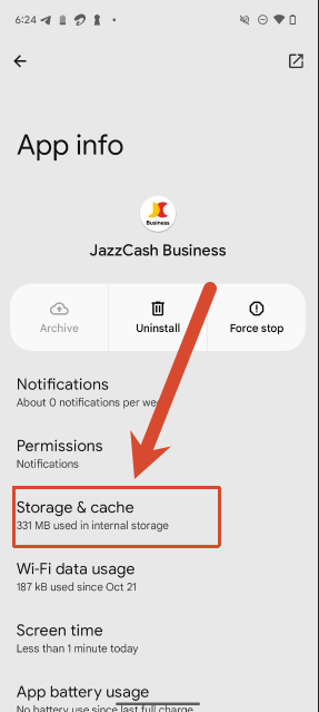 Tap Storage & cache